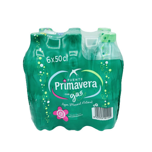 Agua con gas 50cl.x6