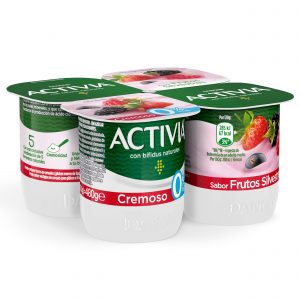 Activia de frutas 4x125gr