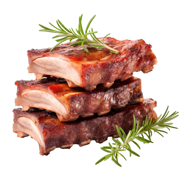 Costillas de cerdo asadas