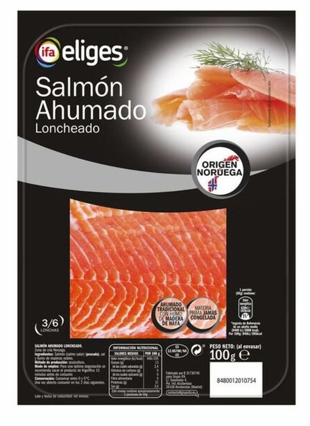Salmón ahumado 80gr